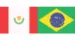 Bandera Per&uacute;/ Brazil